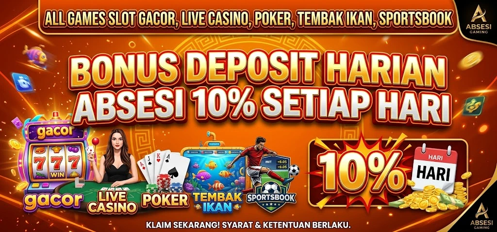 Bonus Deposit Harian 10% - SUNBET388