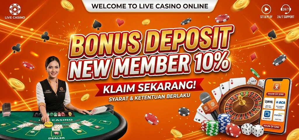 Bonus New Member Live Casino - SUNBET388